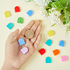 HOBBIESAY 32Pcs 8 Colors Silicone Beads SIL-HY0001-04-4