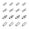 Fashewelry 16Sets 4 Style 304 Stainless Steel Screw Clasps STAS-FW0001-08P-2
