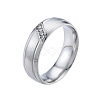 Crystal Rhinestone Rhombus Finger Ring RJEW-N043-17P-1