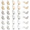 SUNNYCLUE 30Pcs 3 Colors 304 Stainless Steel Clip on Earring Pads STAS-SC0004-27-1