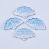 Transparent Spray Painted Glass Pendants X-GLAA-R212-01-A01-1