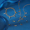 AHADERMAKER 18Pcs 9 Colors  Brass Pave Cubic Zirconia Charms KK-GA0001-31-9