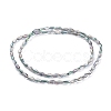 Electroplated Glass Beads Strands EGLA-H100-HP02-3