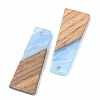 Resin & Walnut Wood Pendants X-RESI-S389-040A-3