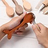 4 Colors Unfinished Wood Carving Spoon DIY-E026-01-5