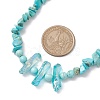 Synthetic Turquoise & Natural Quartz Crystal Chips Beaded Necklaces for Women NJEW-TA00148-3