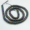 Non-magnetic Synthetic Hematite Heishi Beads Strands G-K013-6x3mm-01-2