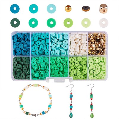 1770Pcs Polymer Clay Beads DIY Jewelry Making Finding Kit DIY-SZ0006-51B-1