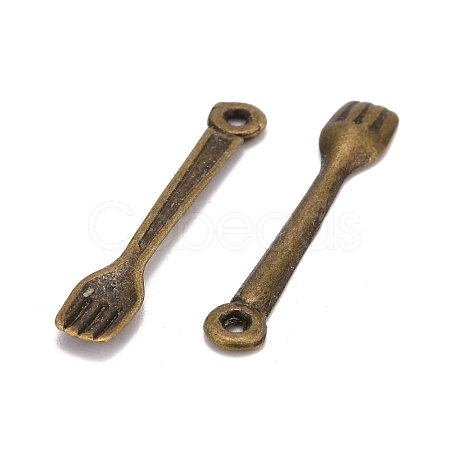 Tibetan Style Fork Pendants MLF1352Y-1