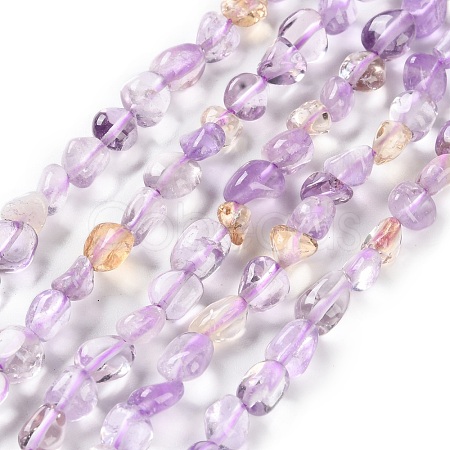 Natural Ametrine Beads Strands G-P497-01C-48-1