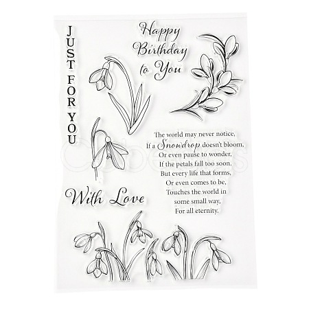 Silicone Clear Stamps DIY-A013-02-1