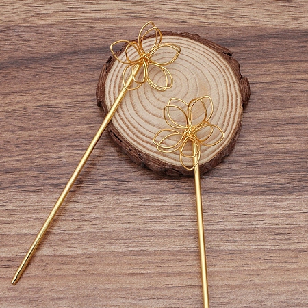 Iron Hair Stick Findings OHAR-PW0001-325G-1