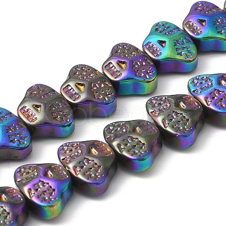 Electroplate Glass Beads Strands EGLA-F158-FP02-A-1