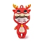 The 12 Chinese Zodiac Girl Doll PVC Plastic Pendants, Dragon, 57x31x24.5mm, Hole: 3mm