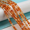 Natural Agate Beads Strands G-F417-01-4mm-5