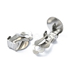 304 Stainless Steel Clip-on Earring Findings STAS-Q318-05P-2