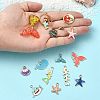 40Pcs 20 Styles Ocean Theme DIY Pendants Kits ENAM-YW0004-04-6