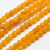 Natural Topaz Jade Bead Strands G-A129-3mm-07-1