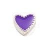 Heart Shape Silver 925 Sterling Silver Beads STER-A031-02E-1