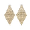 Brass Micro Pave Cubic Zirconia Stud Earrings EJEW-B046-14G-1