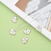 Wedding Theme Antique Silver Tone Tibetan Style Alloy Heart with Mother of the Bride Rhinestone Charms TIBEP-N005-18B-5