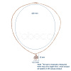 Brass Micro Pave Cubic Zirconia Pendant Necklaces NJEW-JN02699-01-6