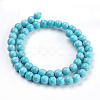 Synthetic Turquoise Beads Strands X-TURQ-S192-8mm-2-2