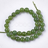 Natural Canadian Jade Beads Strands G-S333-6mm-024-2