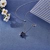 925 Sterling Silver Zircon Pendant Necklace 12 Constellation Pendant Necklace Jewelry Anniversary Birthday Gifts for Women Men JN1088D-4