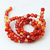 Natural Striped Agate/Banded Agate Beads Strands G-E023-M-3
