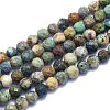 Natural Chrysocolla Beads Strands G-K310-A16-8mm-1