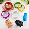 Fashewelry 8 Roll 8 Colors Round Aluminum Wire AW-FW0001-03-6
