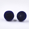 Flocky Acrylic Beads FIND-T046-40B-2