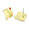 Rack Plating Alloy Stud Earring Finding FIND-C053-05G-02-2