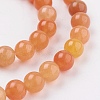 Natural Red Aventurine Beads Strands GSR6mmC023-3