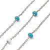 304 Stainless Steel Enamel Link Chains AJEW-Z028-09P-10-1