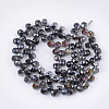 Electroplate Glass Beads Strands EGLA-S179-04A-D02-2