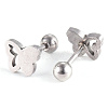 201 Stainless Steel Barbell Cartilage Earrings EJEW-R147-11-3