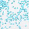 8/0 Transparent Glass Round Seed Beads X-SEED-J010-F8-23-3