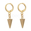 Brass Huggie Hoop Earring EJEW-JE04248-02-2