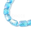 Transparent Electroplate Glass Beads Strands EGLA-I017-03-AB03-3
