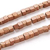 Natural Wood Lace Stone Beads Strands G-F631-K07-1