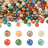 160Pcs 8 Colors Opaque Acrylic Beads SACR-PJ0001-03-10