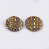 Handmade Straw Woven Cabochons WOVE-S119-03A-01-2
