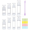 PandaHall Elite 8Pcs 8 Style Plastic Portable Refillable Airless Pump Bottles AJEW-PH0011-42-1