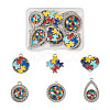 12Pcs 6 Style Zinc Alloy Enamel Pendants FIND-TA0001-63-1