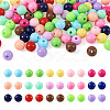 300Pcs 15 Colors Opaque Acrylic Beads SACR-TA0001-13-2