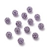 Half Drilled Czech Crystal Rhinestone Pave Disco Ball Beads RB-A059-H8mm-PP9-371-2