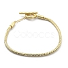 Brass Snake Chain Bracelets for Men Women BJEW-G736-05G-4