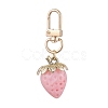 Acrylic Strawberry Pendant Decorations HJEW-JM02392-1